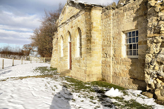 The Banqueting House in sun and snow