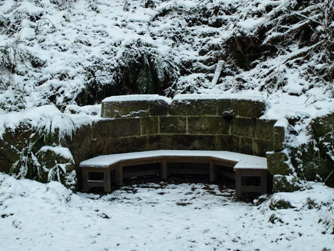 Kent's Seat in snow