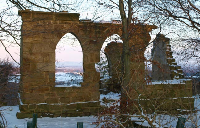 Mowbray Point ruined kitchen