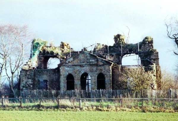 Hackfall ruin in a poor state 2001